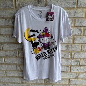 Hello Kitty Wicked Cute Short Sleeve Halloween T-shirt Women's Size M.